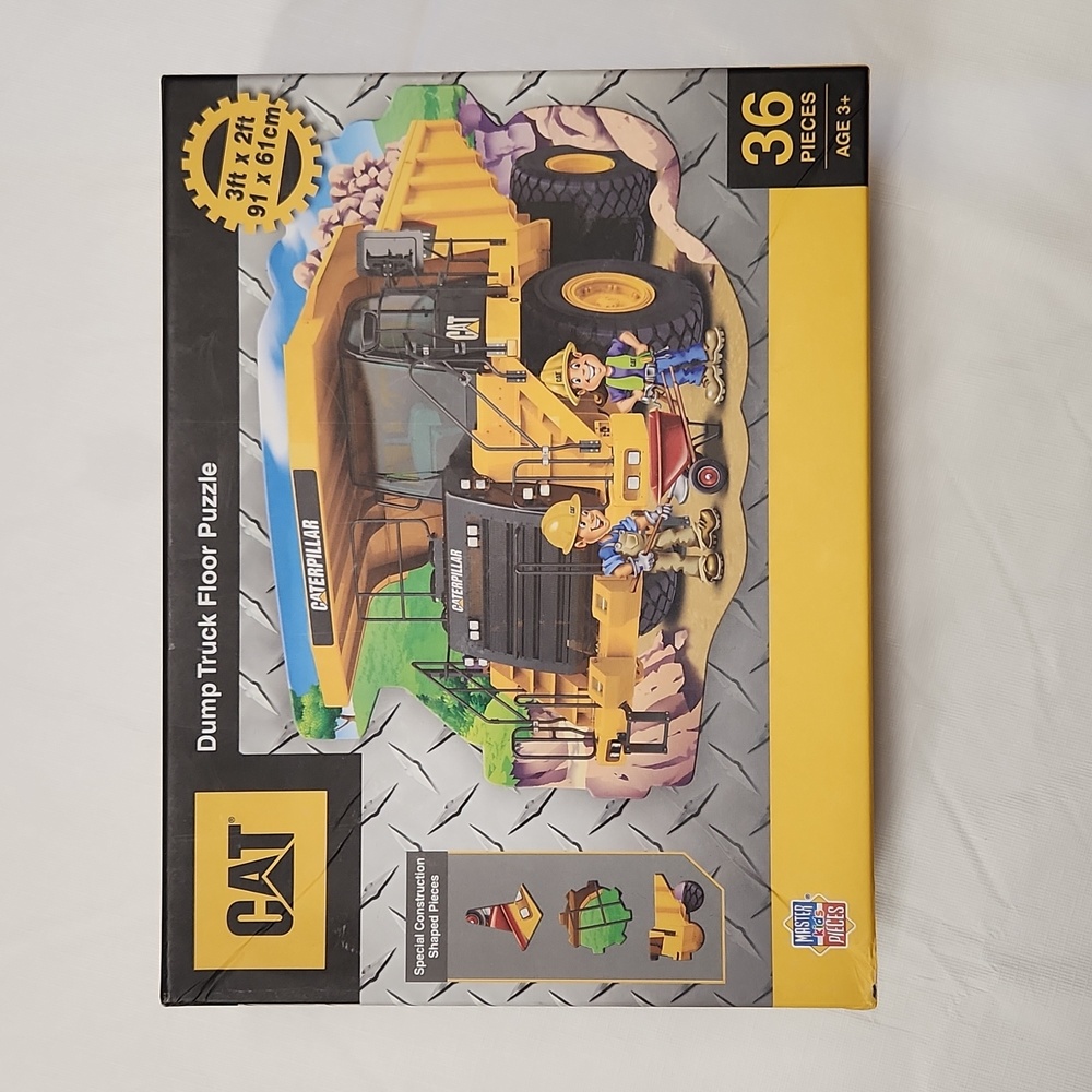 MasterPieces CAT dump truck 36 piece floor jigsaw puzzle